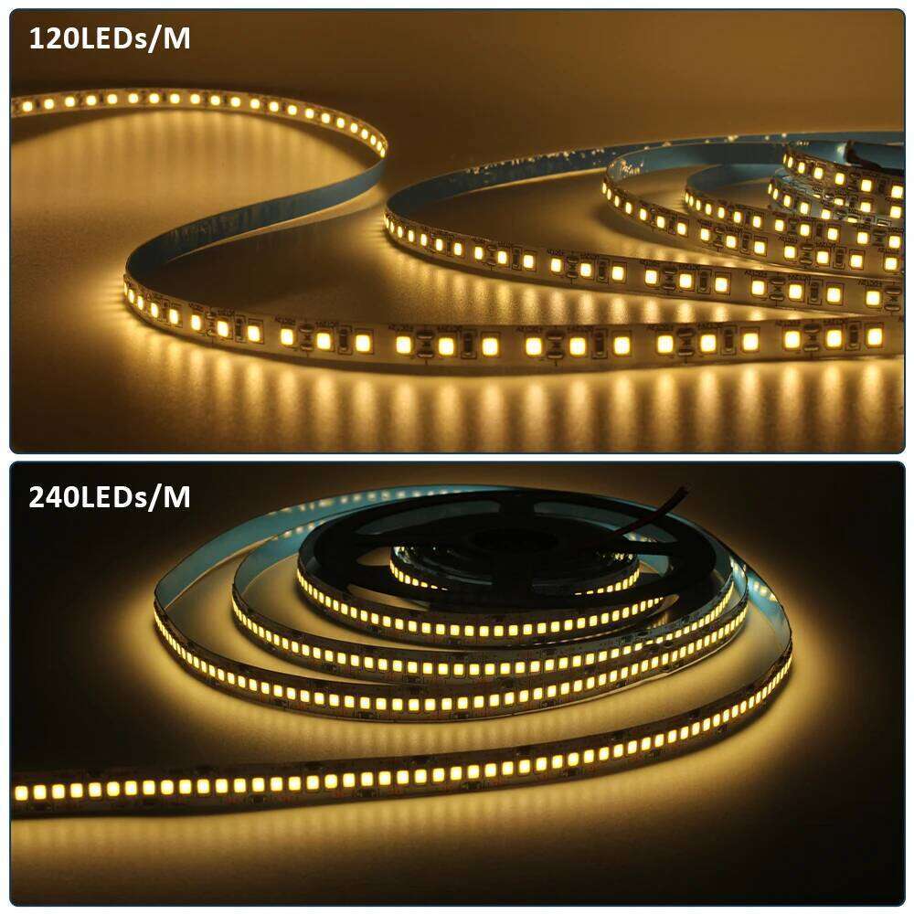 5M 12V LED strip 2835 240LEDs/M 120LEDs/M Tape White Ribbon High Brightness Backlight Led Stripe for Room Decor Linear Lighting Z260226