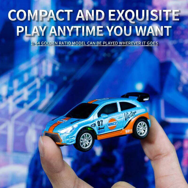 New 1: 64 2.4g Mini Alloy Remote Control Car Pocket Rc Desktop Micro Drift Racing Children'S Toy Gift H260227