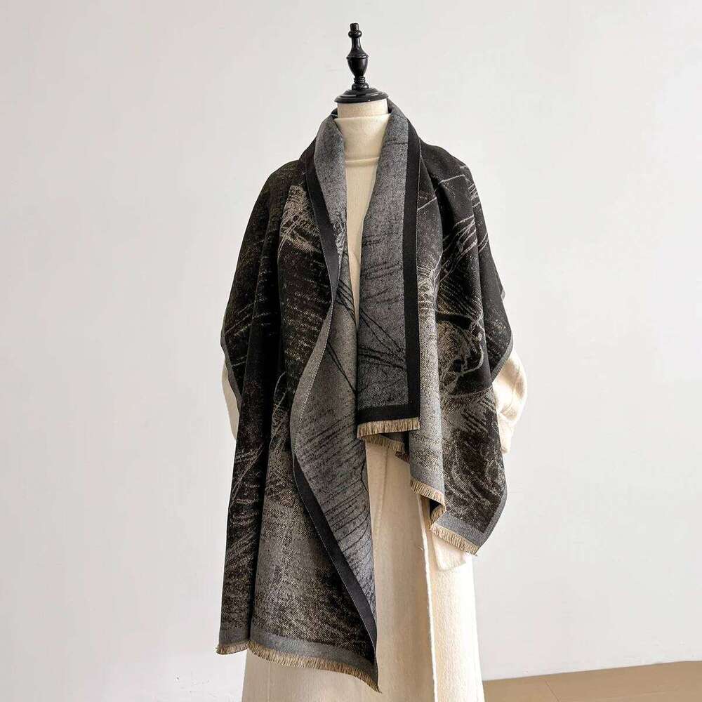 Luxury Cashmere Print Scarf for Women Winter Warm Shawl Wrap Bandana Pashmina Female Foulard Blanket Fashionable Access Z260226