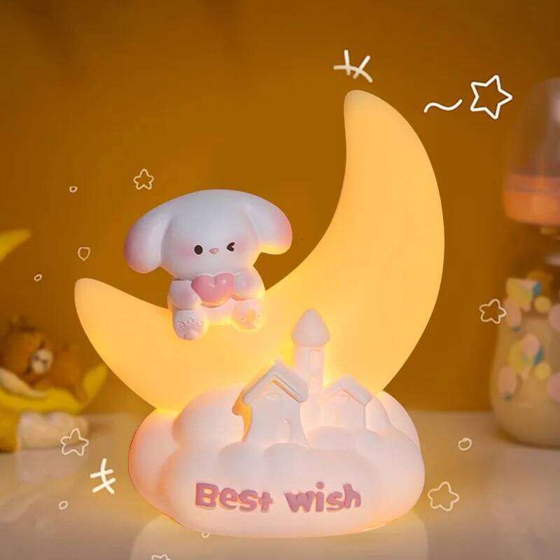 Creative Sweetheart Puppy Night Cute Cartoon Bedroom Desktop Light Decoration Kid Birthday Gift Z260227