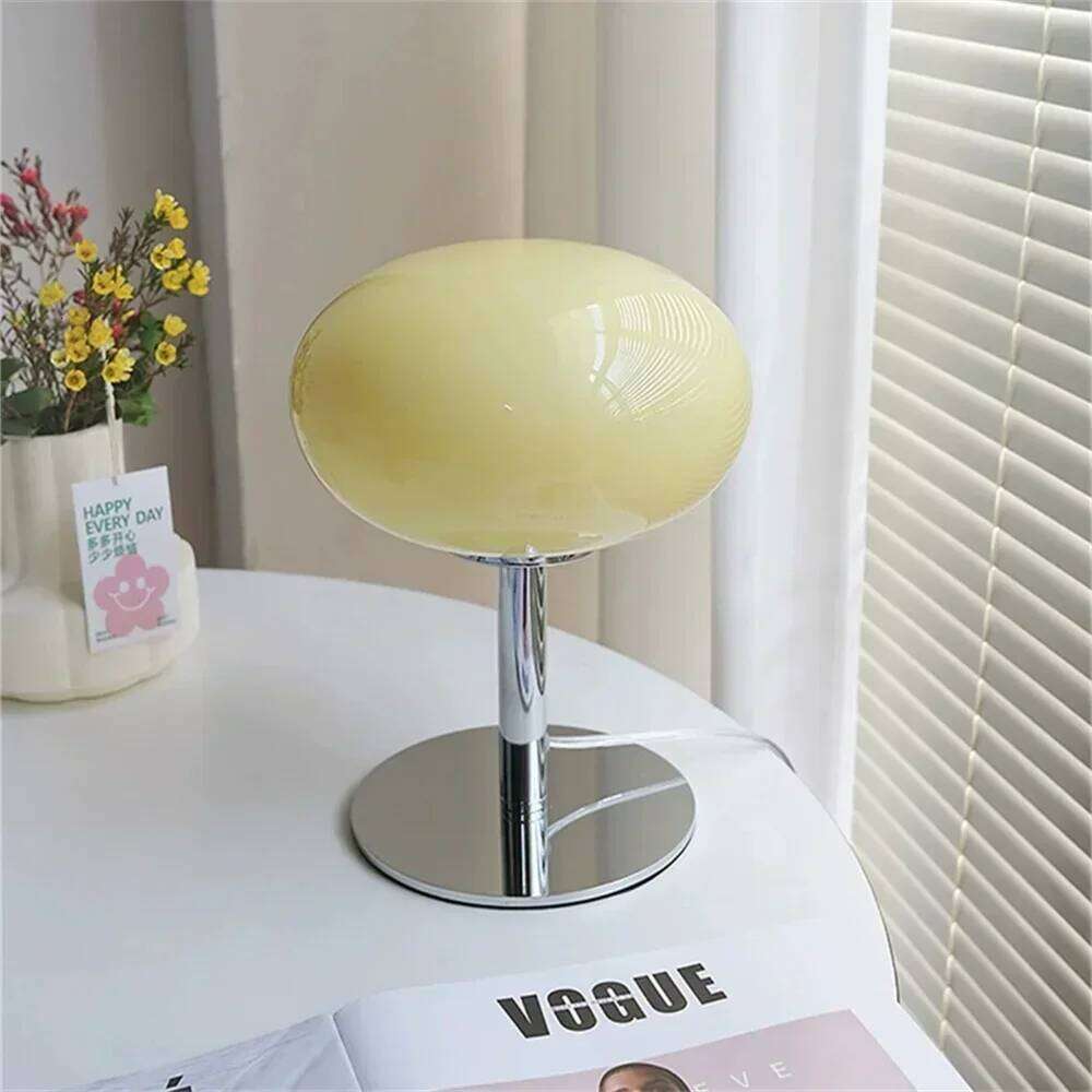 Nordic Simplicity Lollipop Glass Table Room Bedroom Study Simple Atmosphere Retro Standing Lamp Home Decor Reading Light Z260227