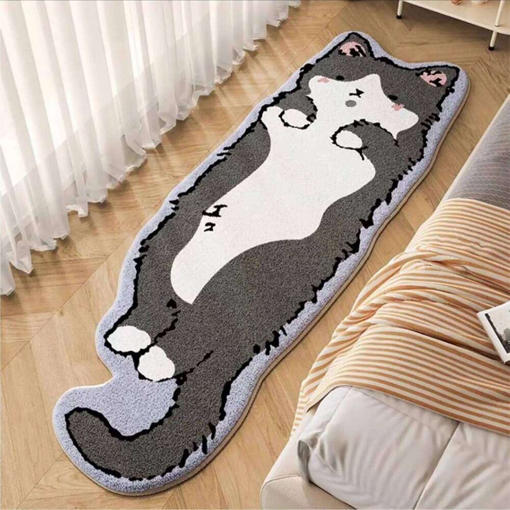 VIKAMA Cartoon Cat Patterned Carpet Home Decor. Provides Warmth For The Living Room Bedroom Bedside. Non-Slip And Dirt-Proof H260226