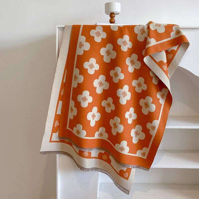 2024 New Elegant Ladies' Pashmina Jacquard Cashmere Winter Thick Warmth Two-Sided Shawl Coldproof Windproof Blanket Scarf Z260226