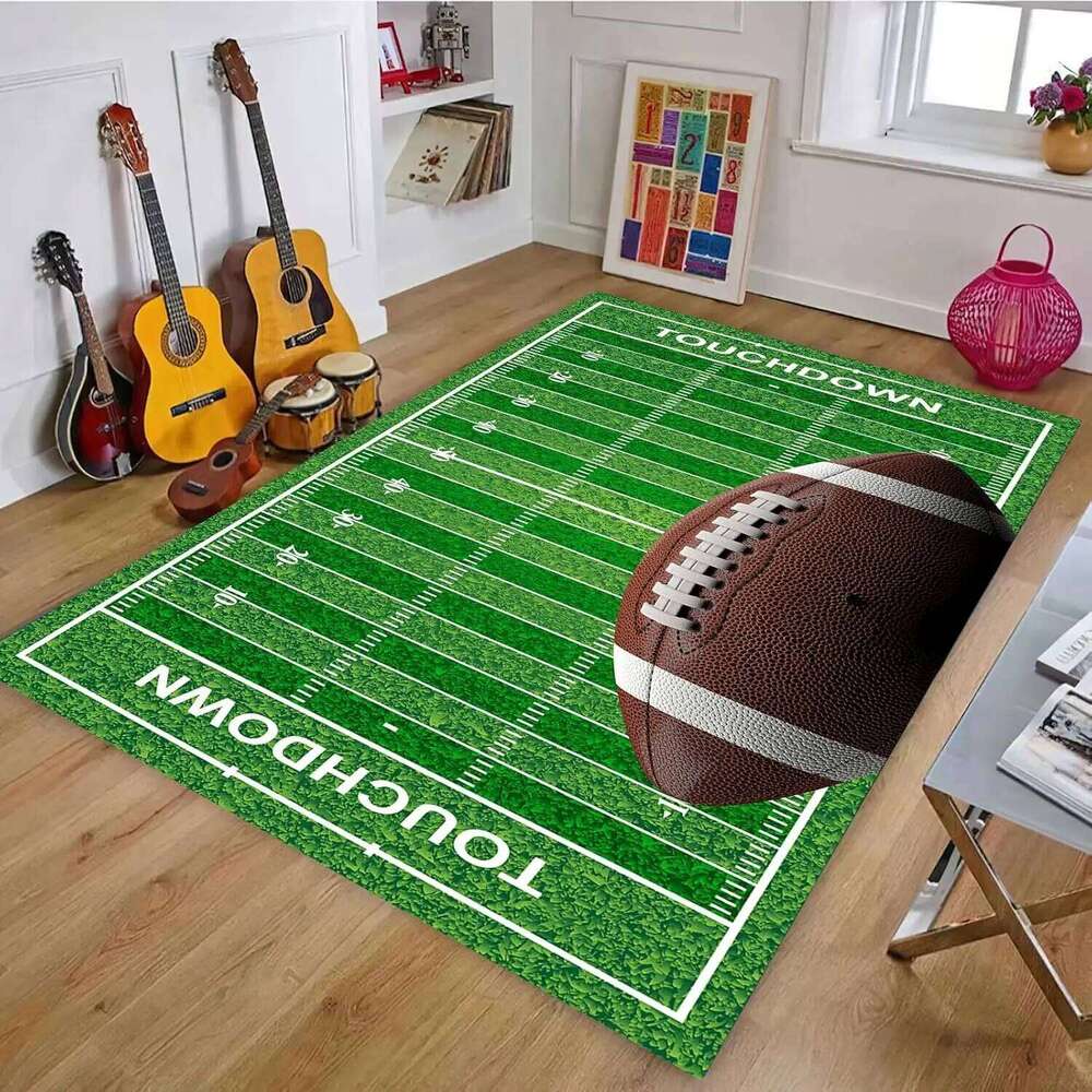 Sports BASKETBALL Football Field Carpet for Living Room Home Decor Children's Play Anti-slip Area Rugs Bedroom Foot Pad H260226