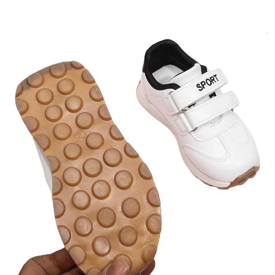 COMFY KIDS Classic Velcro Sneakers Non-Slip Soft Rubber Sole Toddler Walking Shoes for Boys Girls Casual Sport White ShoesT260227