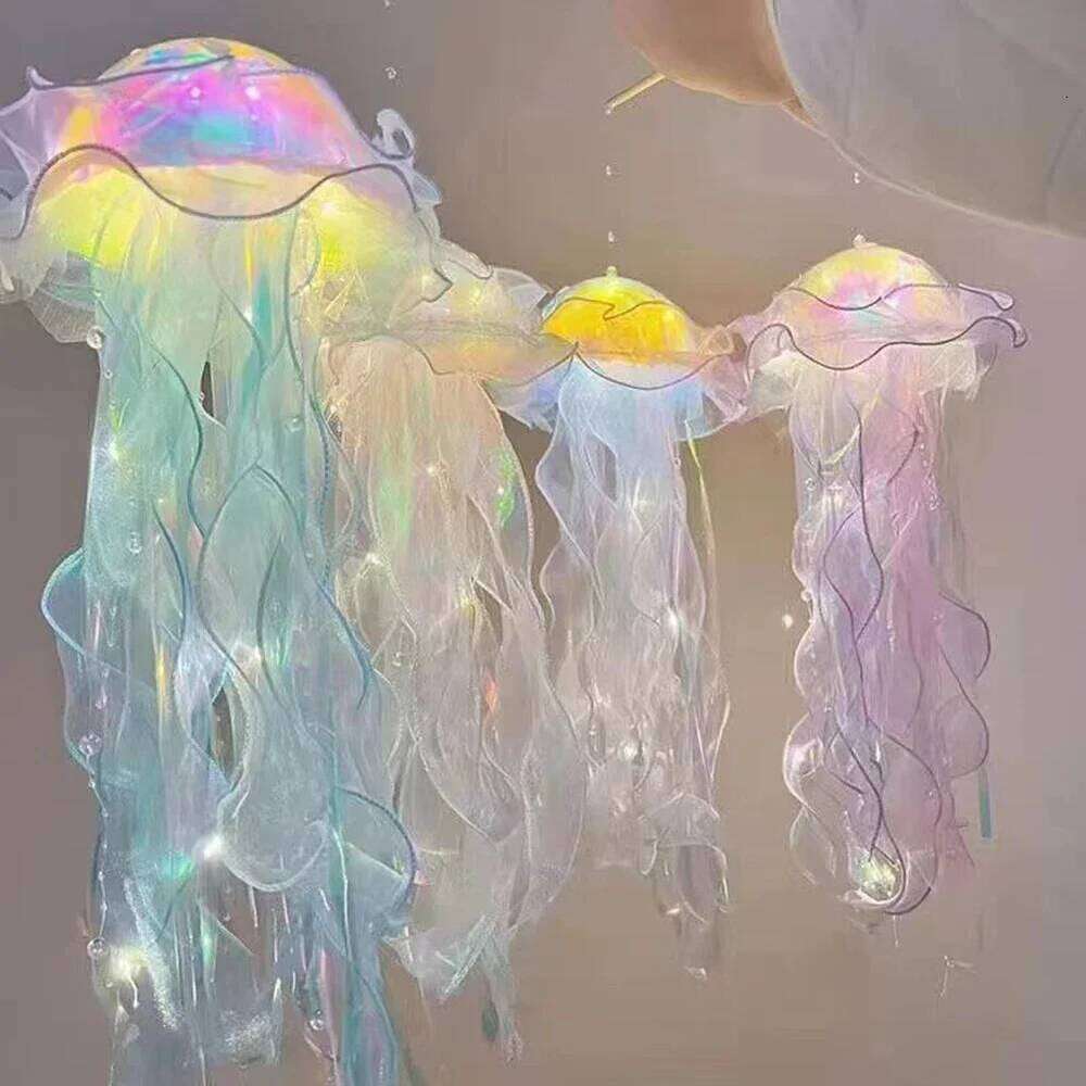 Lightweight Jellyfish Portable Night - Ambient Light for Daughter's Room DIY Decoration Z260227