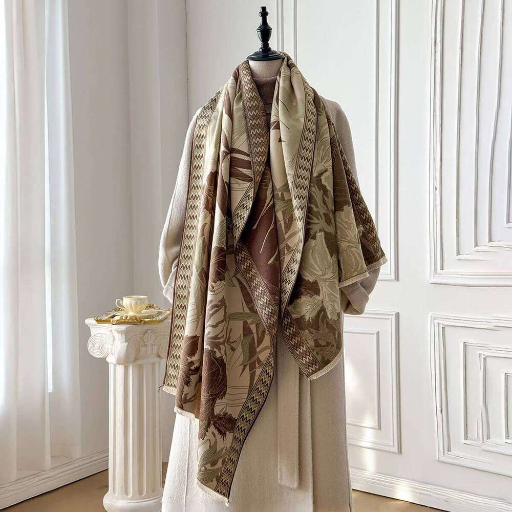 Luxury Brand Women's Cashmere Pashmina Shawl Soft Thick Warm Winter Wrap Scarf Female Bandana Style Blanket Bufanda Z260226
