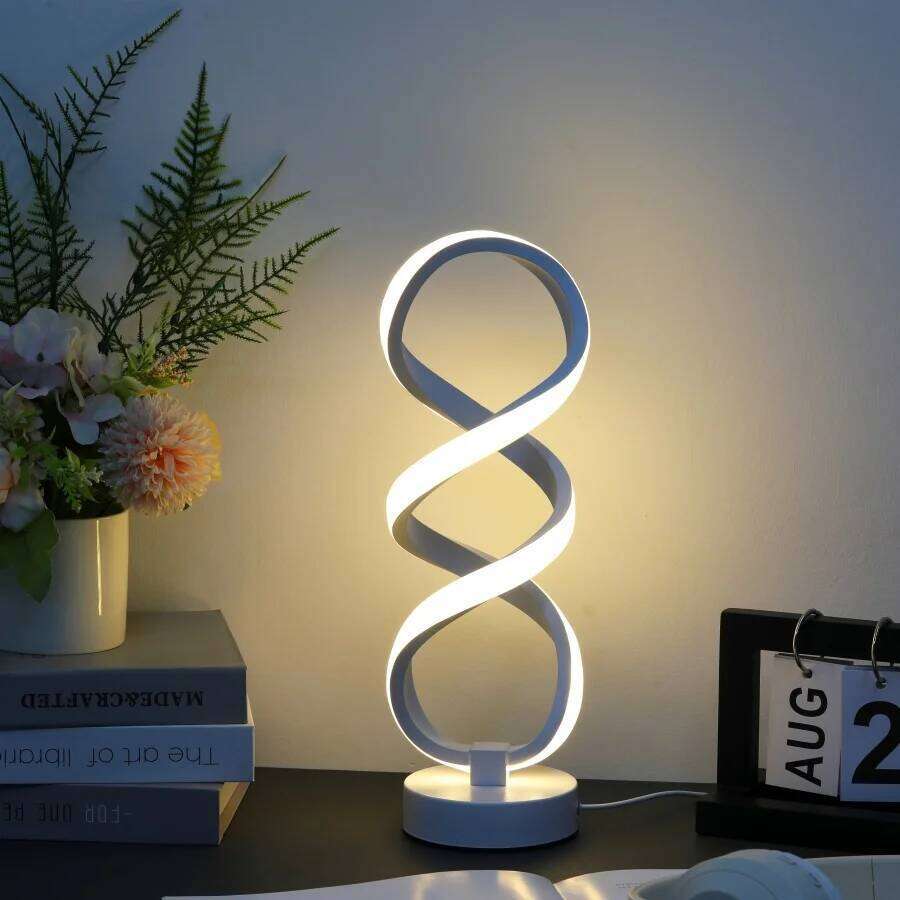 1PC Creative Modern Artistic Desk Lamp, Powered by USB - Three-color Lighting, Suitable for Various Occasions Z260227
