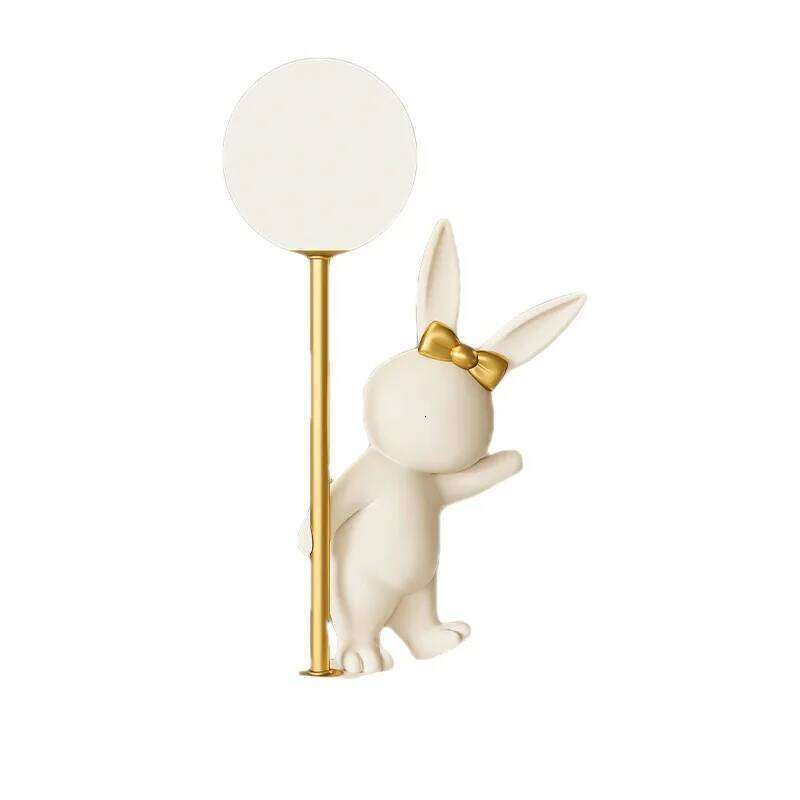 Nordic Rabbit Table Lamp Luxury Birthday Wedding Gift Nightlights Ins Cute Bunny Bedroom Decoration LED Atmosphere Night Light Z260227
