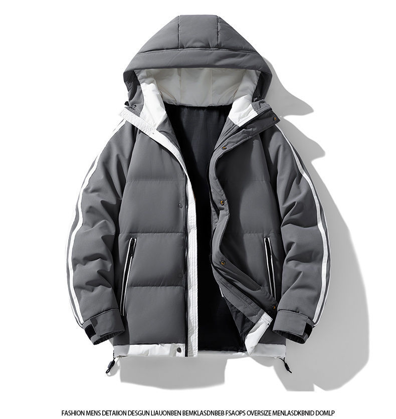 Men's Big and Tall Winter Padded Jackets, Loose Fit Plus Size Warm Cotton Coats, Casual Heavyweight Outerwear for Fall and Winter