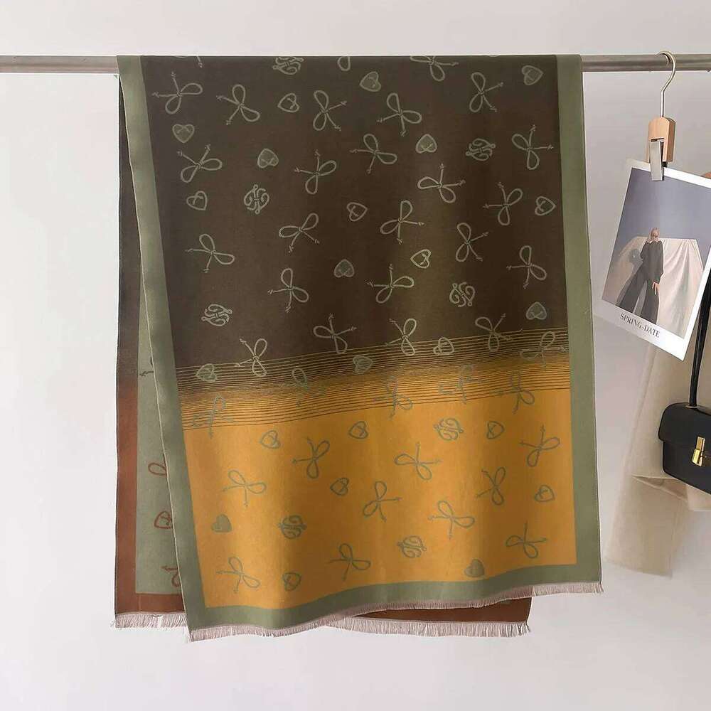 Warm Cashmere Soft Scarf Women Shawl Bow Tie New Wraps Luxury Thick Blanket Winter Bufanda Pashmina Female Travel Stoles Z260226