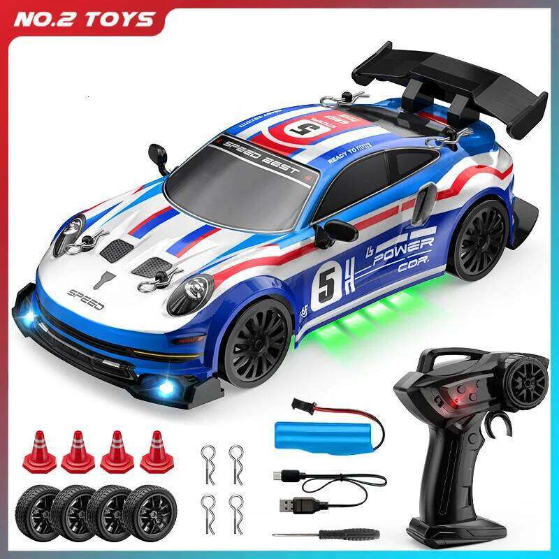 1/ RC Cars 2.4G 4WD Remote Control Racing Children Toys Car Replaceable tires High Speed Drift Race Vehicle Supercar H260227