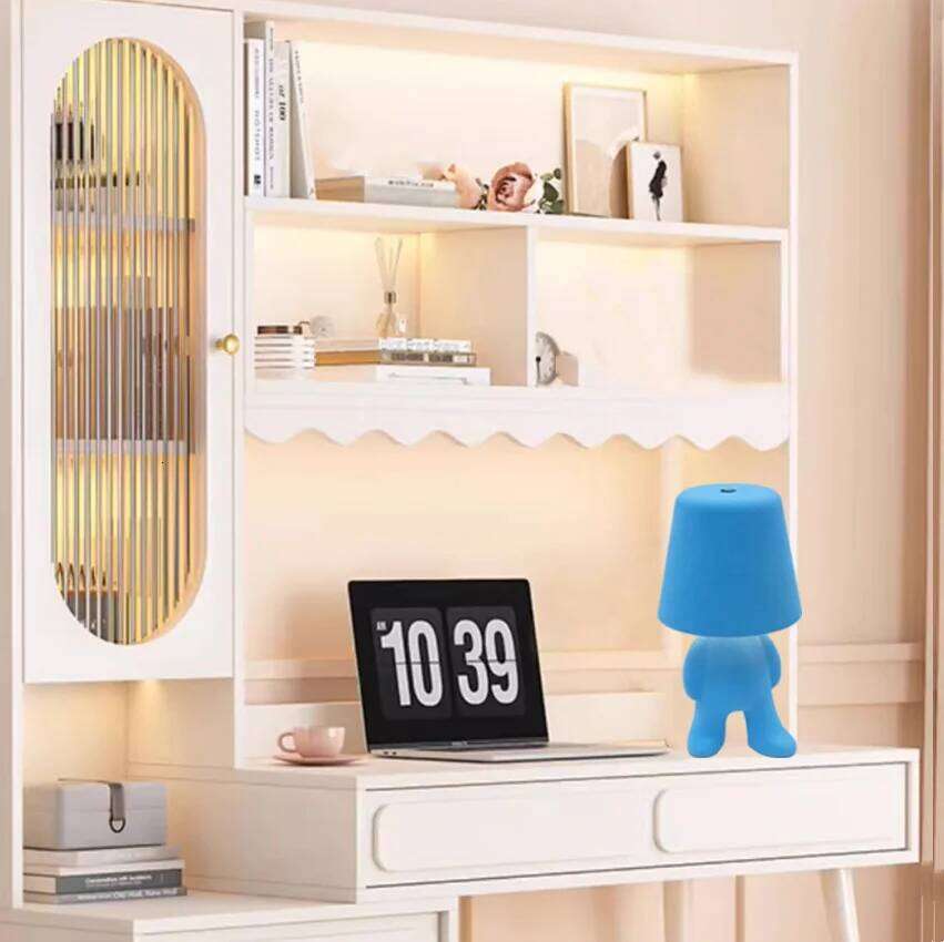 Modern Decorative Statue, Led Desk Lamp with USB Port, Three Levels of Adjustable Brightness, Suitable for Home Living Room Office Bookshelf Decoratio