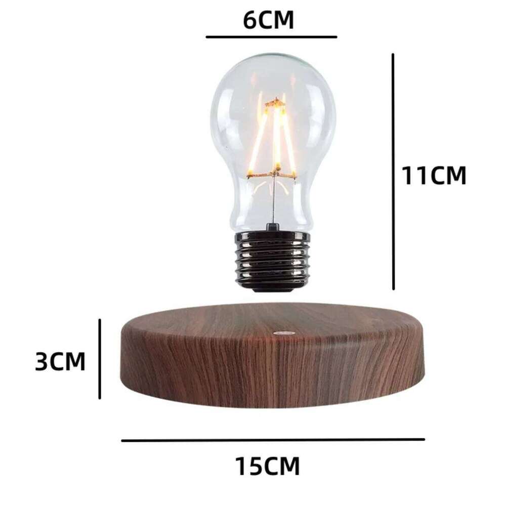 Magnetic Levitation Lamp Creativity Floating Glass LED Bulb Home Office Desk Decoration Birthday Gift Table Novelty Night Light Z260227
