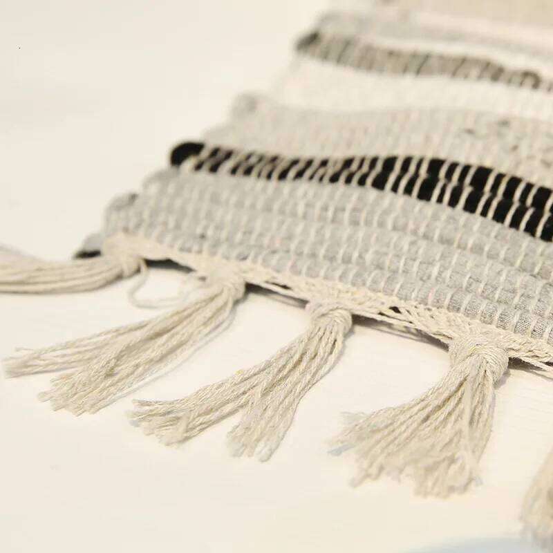 Cotton Cloth Retro Handmade Tassel Rug and Carpet Home Living Room Tapestry Absorbent Floor Area Mat for Kitchen Boho Decor H260227 - view 7