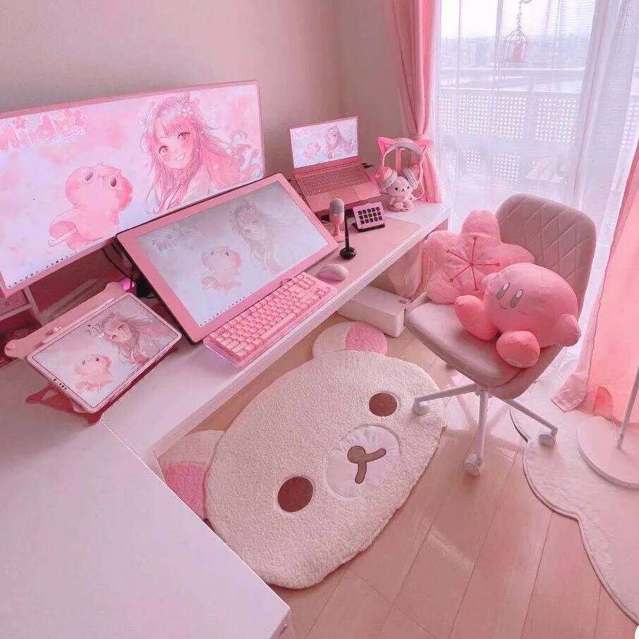 Cartoon Rilakkumas Plush Kawaii Korilakkuma Bear Soft Floor Mat Bedroom Chair Bedside Lounge Rug Bathroom Doormat Home Decor H260227 - view 6