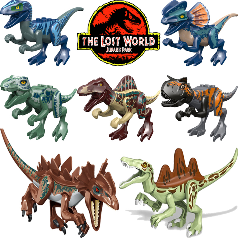 Mosasaurus Jurassic Park World Dinosaurs Rex Indoraptor Triceratops Indominus Building Block Toys Dinosaur Gift 260207