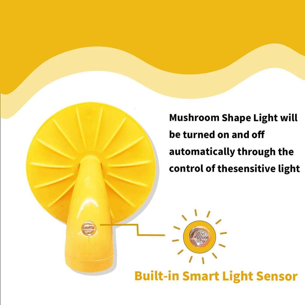 Wireless Control Sensor LED Light EU/US Plug Mushroom Night Lights For Baby Kids Bedside Bedroom Corridor Lighting Z260227