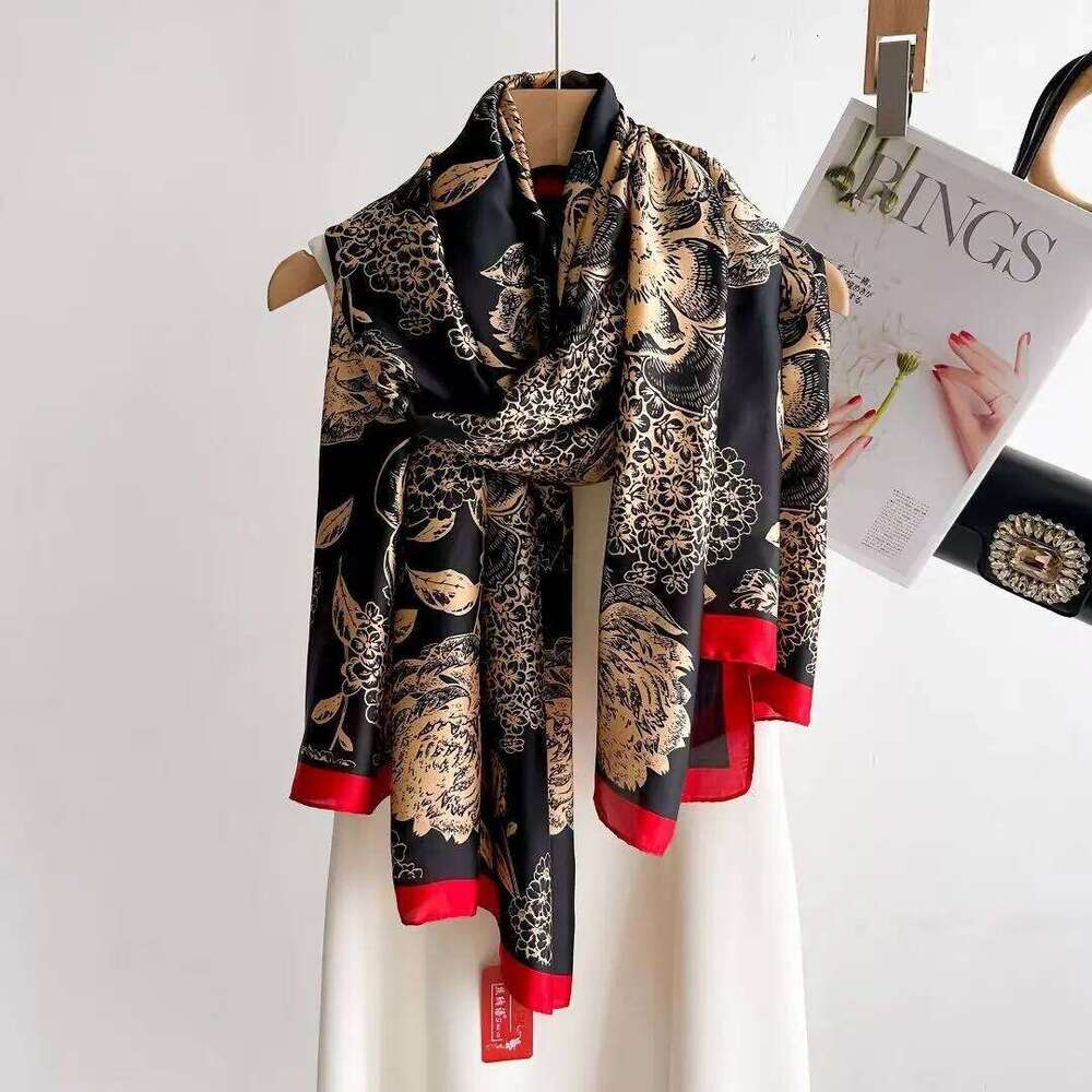 Spring Women's Luxury Design Silk Smooth Scarf Soft Muslim Headband Shawl Beach 85x180cm Z260226