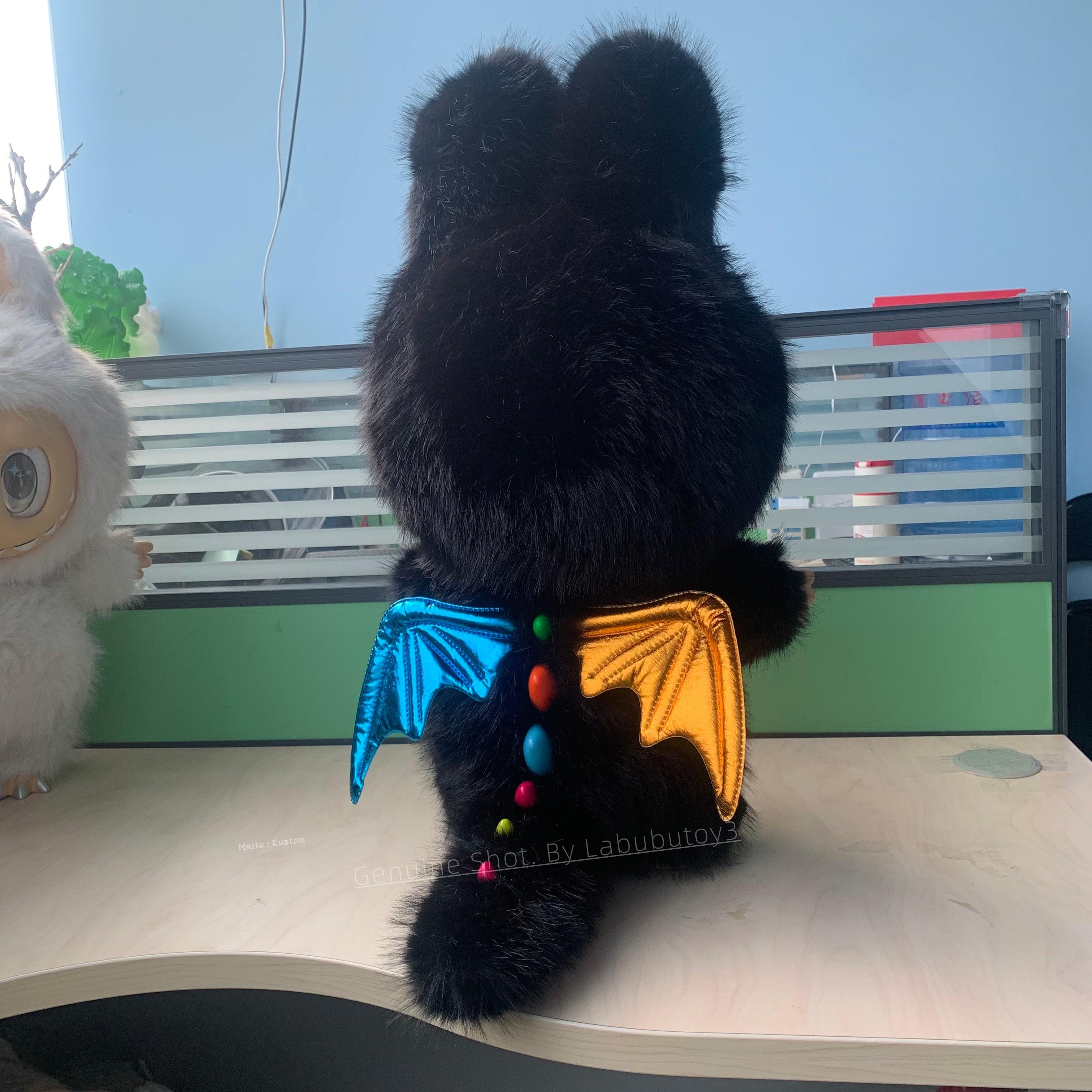 The Monsters Labubu 58CM 38cm Black Zimomo 10th Anniversary Series Angel In Clouds I Found You Vinyl Plush Doll yizhixing