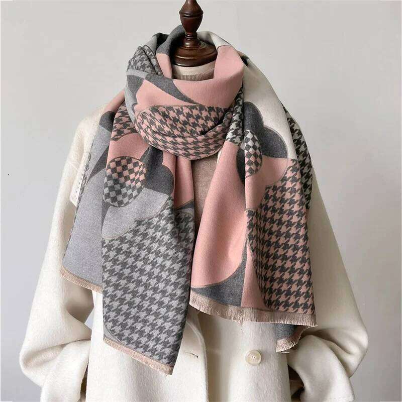 New Winter Shawl Scarves Wrap 2025 Design Cashmere Scarf Women Warm Fashion Pashmina Femal Poncho Neckerchief Echarpe Bandana Z260226