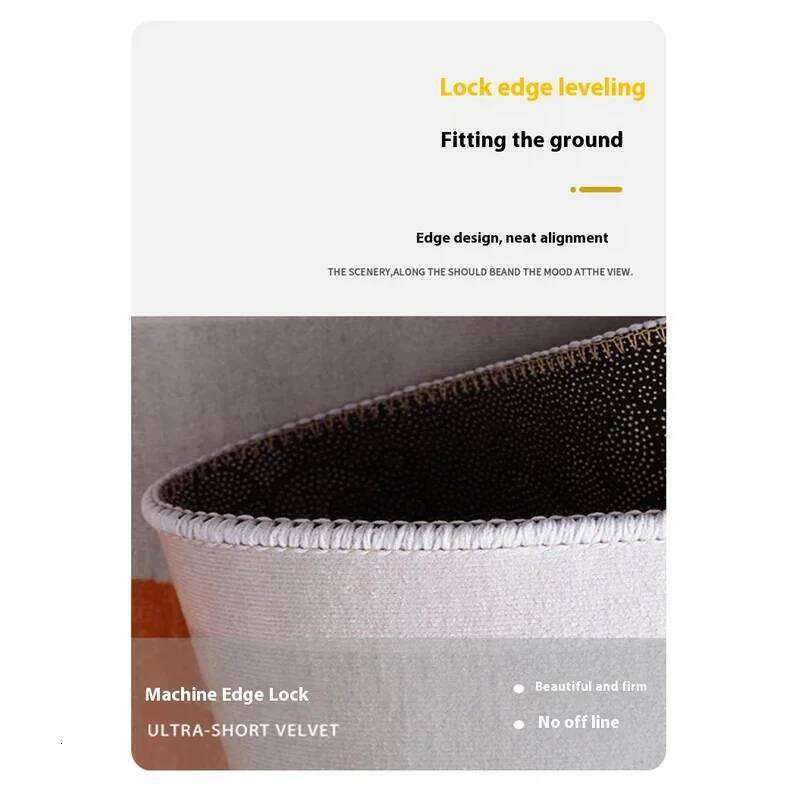 VIKAMA Simple e-Sports Floor Study Desk Computer Swivel Chair Bedroom Soiled Foot Mat Carpet Home Decoration H260226