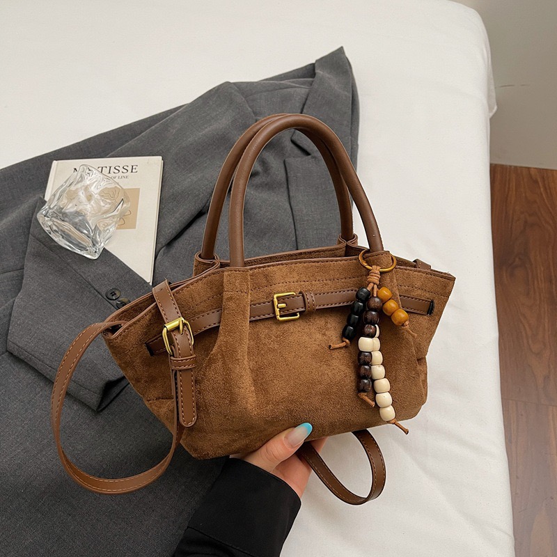 Free Shipping 2026 New Suede Bag Large Capacity Portable Tote Bag Women'S High-End Fashion Single Shoulder Crossbody Bag