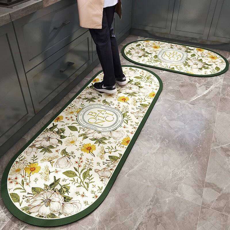 Absorbent Non-slip Floor Mat Absorb Oil Kitchen Long Area Rug Bedroom Carpet Entrance Doormat Home Decor Room Tapis H260226