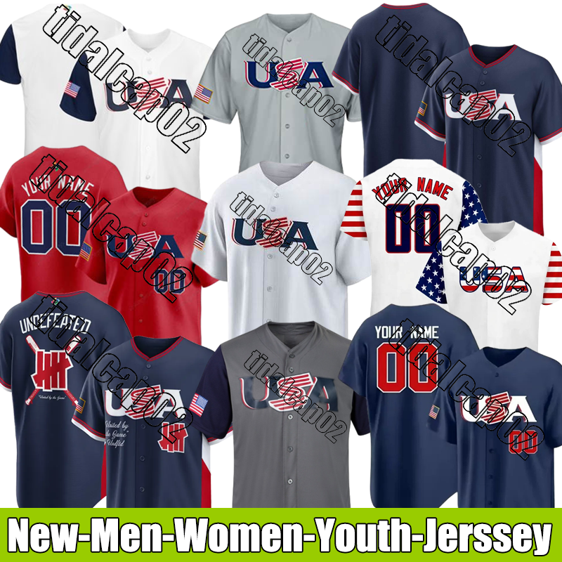Team USA Baseball Jersey 2026 #62 Webb #3 Harper #7 Carroll Jersey #29 Skubal #99 Judge #45 Wheeler Jersey #53 Bednar #22 Miller #3 Betts Jersey World Baseball Classic Jersey