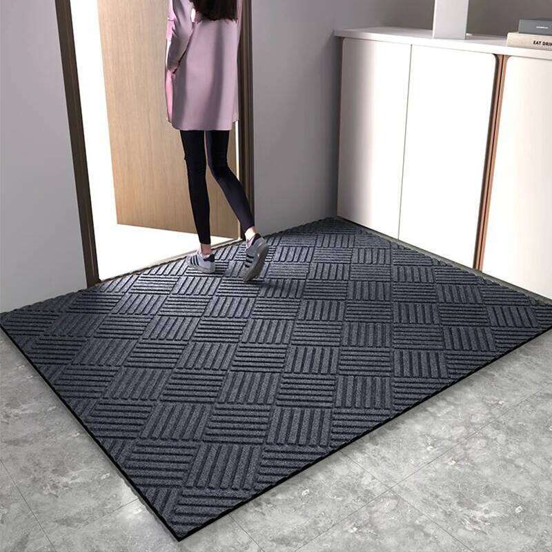 20new model Non-slip door Solid color rhombus carpet floor mat easy to clean suitable for hallway kitchen bathroom H260226