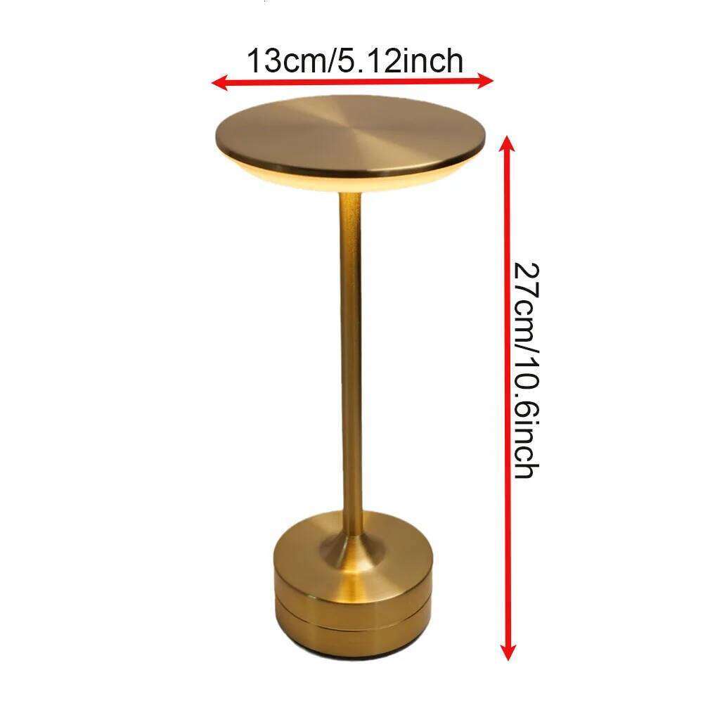 LED Wireless Charging I-shaped lamp Table Lamp Reading USB Rechargeable Touch Three-tone Desk Light No Plug Z260227