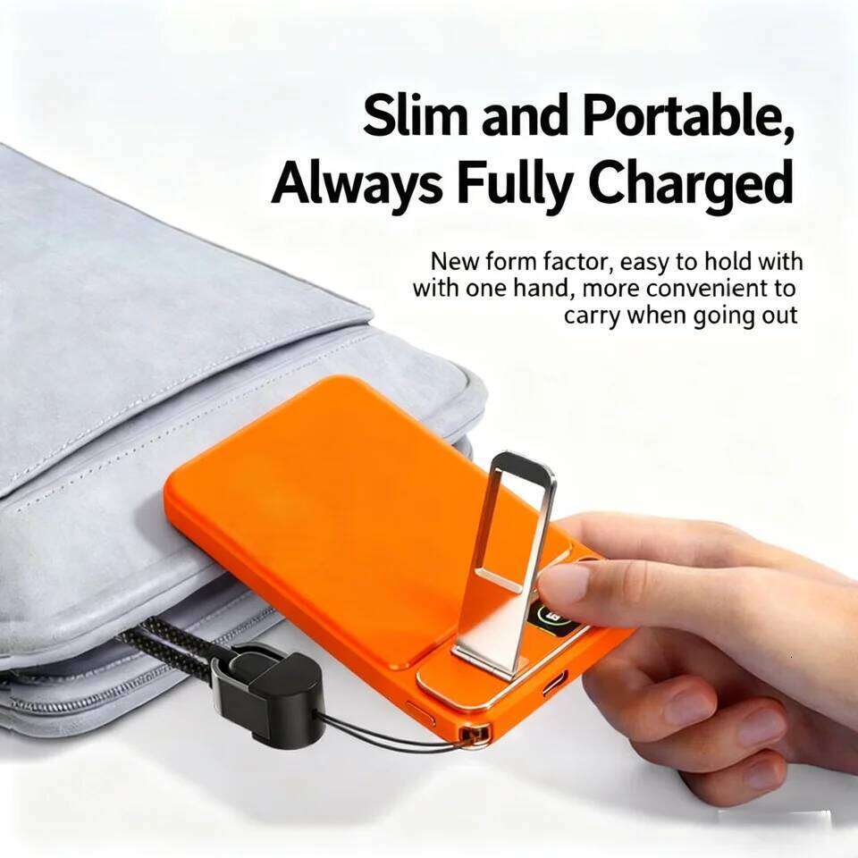 3-In-1 TFT Screen 10000Mah Wireless Magnetic PowerBank Fast Charger Portable External Battery For iPhone 17 PowerBak H260227