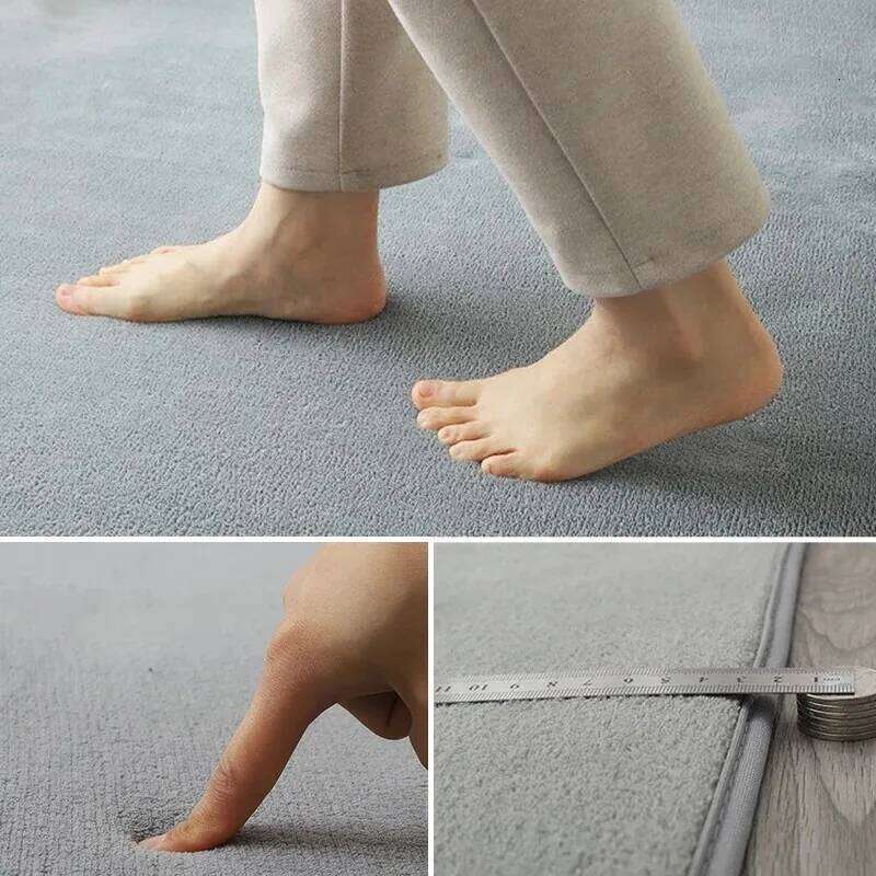 VIKAMA Modern Coral Velvet Soft Non-Slip Living Room Bedroom Carpet Large Area Children's Play Floor Mat For Home Decor H260227 - view 5