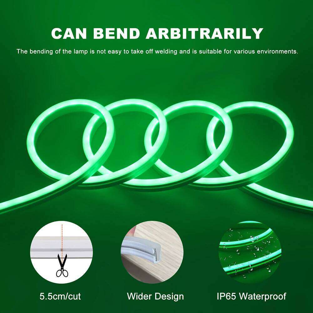 DC 5V USB RGB Neon LED Strip Light 24key Remote Control 108LED/M Flexible Tape Christmas Rope Lights TV Home Decoration 1M 2M 5M Z260226