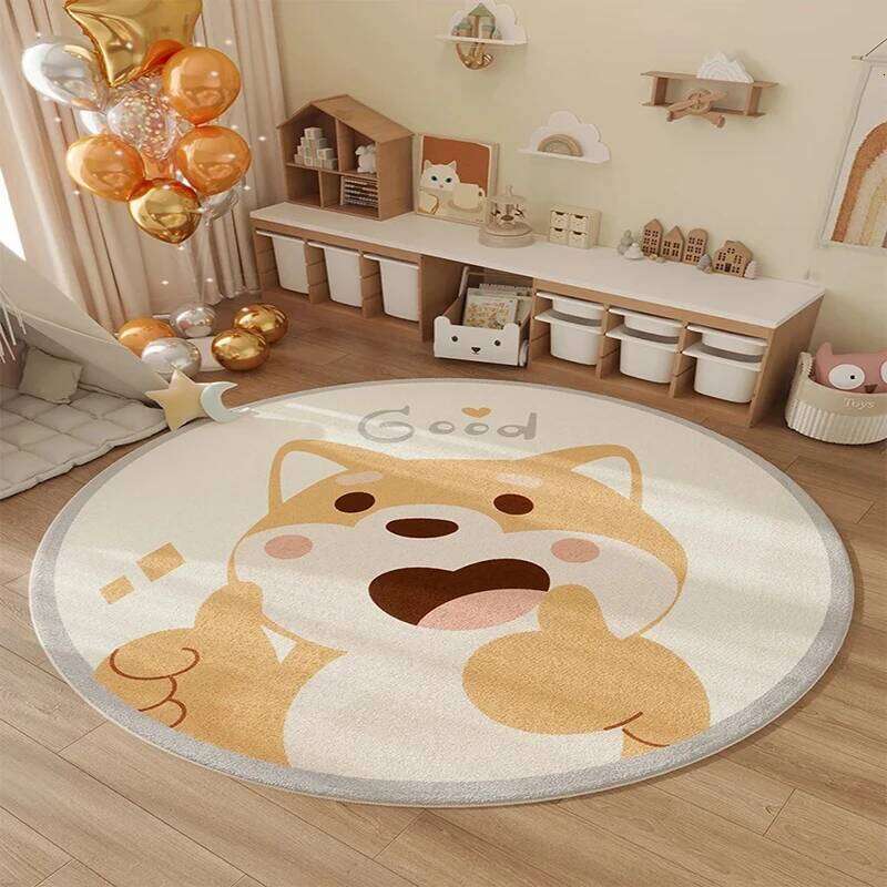 Space Planet Rocket Cartoon Anime Pattern Printed Carpet, Kids' Play Study Floor Mat, Living Room Decorative Mat H260226