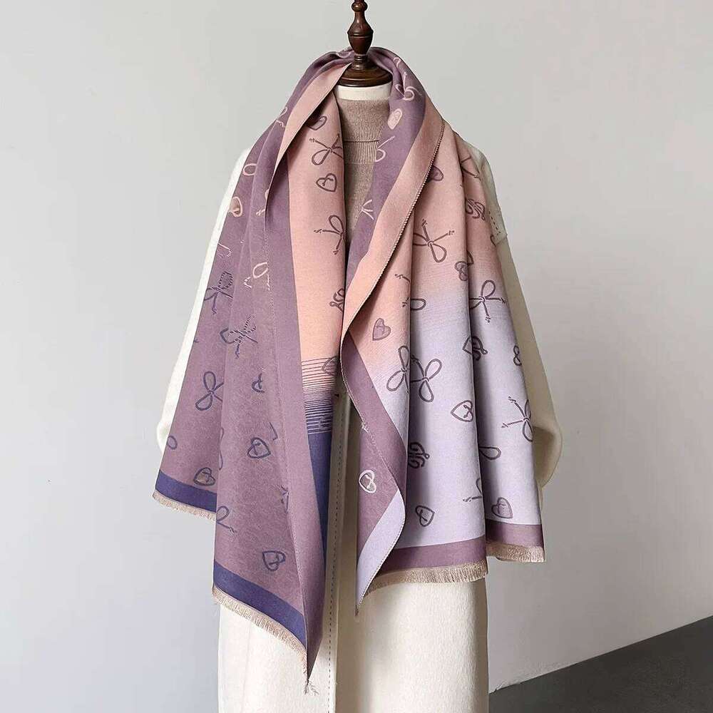 Warm Cashmere Soft Scarf Women Shawl Bow Tie New Wraps Luxury Thick Blanket Winter Bufanda Pashmina Female Travel Stoles Z260226