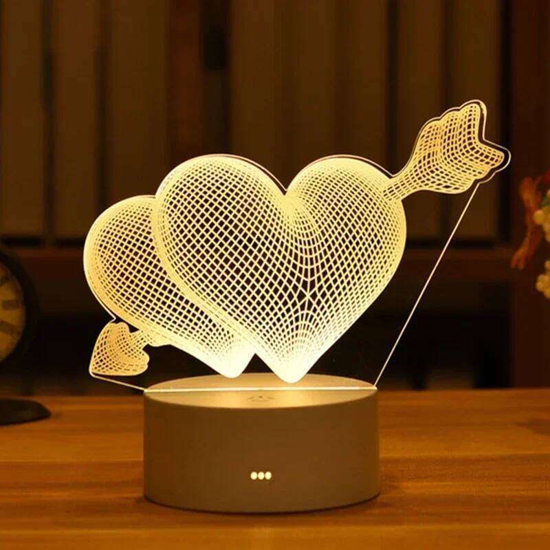3D Night USB Plug LED Light Neon Sign Lamp for Bedroom Wedding Gifts Christmas Decoration New Year Ramadan Holiday Lighting Z260227