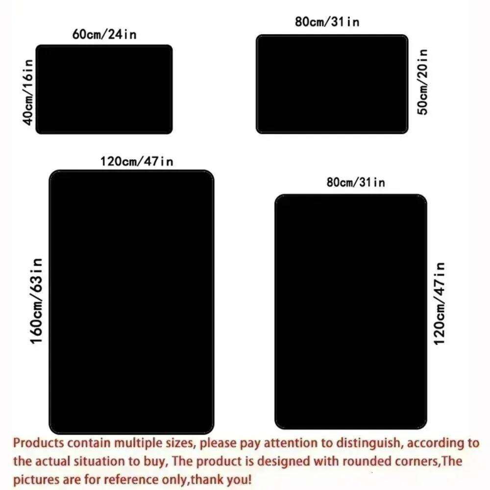 Vintage Bohemian Carpet Washable Non-Slip Soft Polyester Fiber Area Rug for Bedroom, Living Room Mat Office Decor H260226