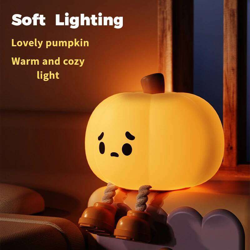 Pumpkin Night Light,Touch-sensitive dimming,30-minute timer.Ideal for festive ambiance, home decor lighting and gift-giving Z260227
