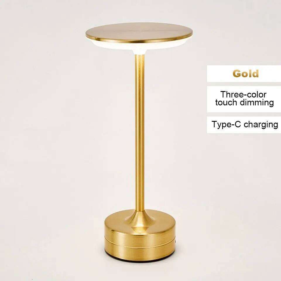 LED Table Touch Sensor USB Rechargeable Portable Bedroom Night Light Wireless Reading Lamp Restaurant Hotel Bar Z260227