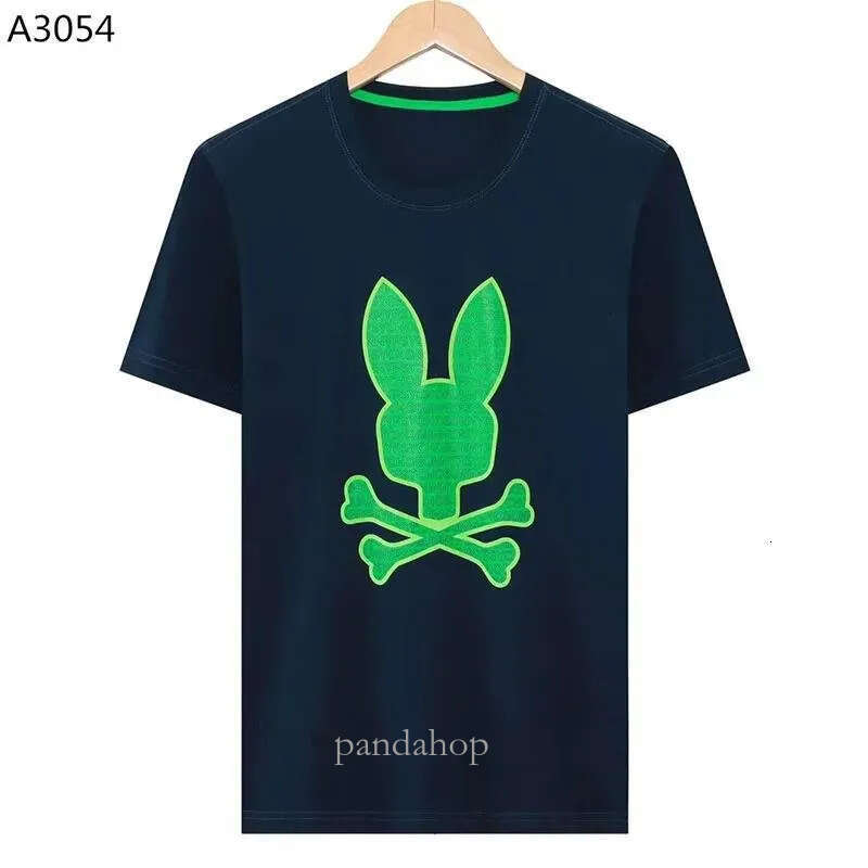 polo Designer Mens T Shirts tshirt Psycholys Bunny Shirt Short sleeved tops Summer fashion casual shirts bunny shirt clothing Skull 313