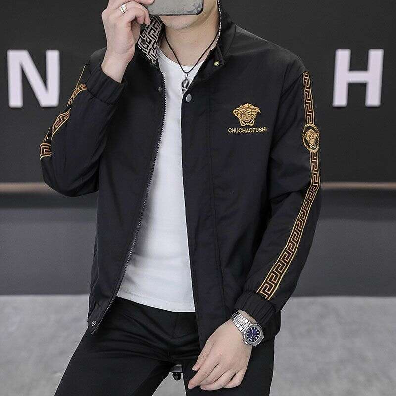 Men's 2026 Jacket Casual Stand Collar Trendy Slim Fit New Versatile High-End Coat