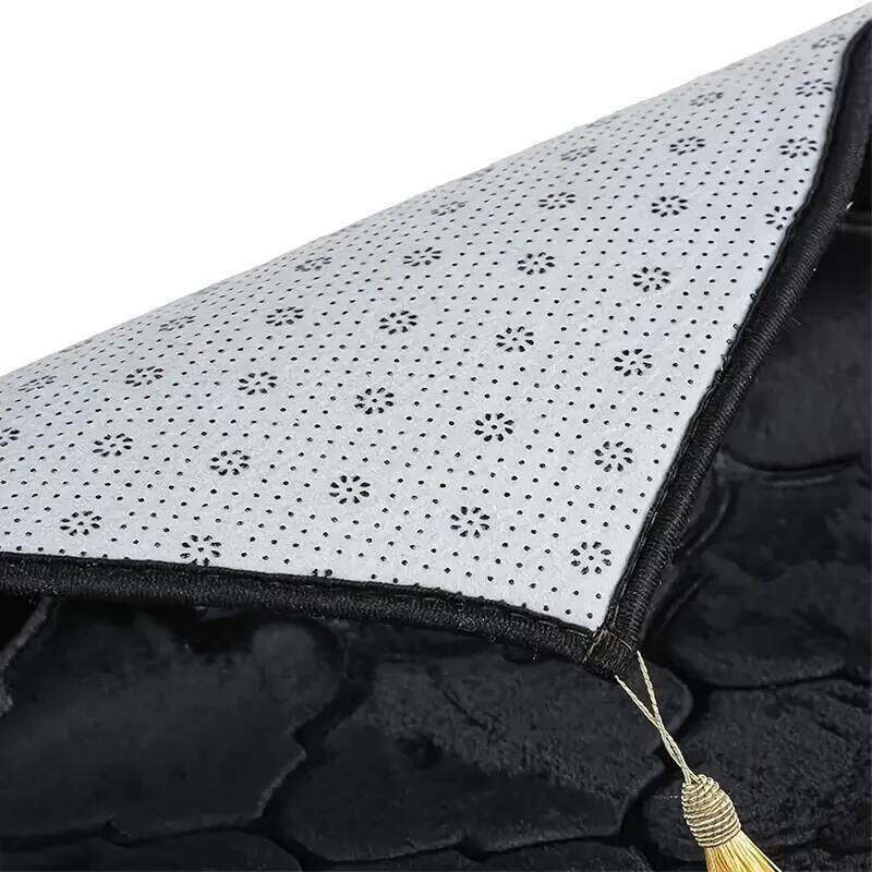 Prayer Mat with Tassels Islamic Turkish Irregular Anti-Slip Praying Rug Carpet Thick Soft Flannel H260227 - view 4