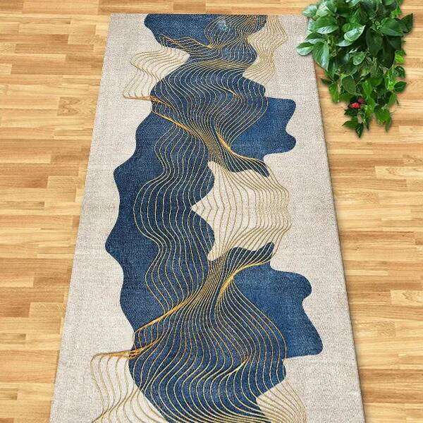 Multi Style Runner Rug Vintage Geometric Floral Marble Pattern Non Slip Washable Carpet for Hallway Kitchen Corridor Home Decor H260226