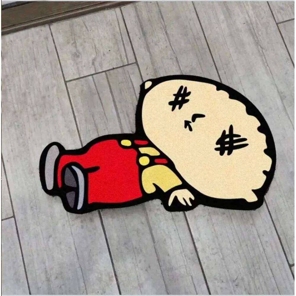 VIKAMA Cartoon-Shaped Carpet, Soft Bedroom Bedside Rug, Living Room Cloakroom Non-Slip Area Mat, Home Decoration H260226