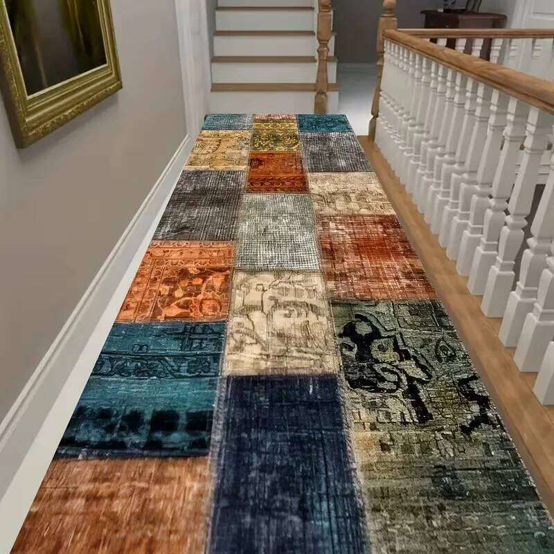 1pc Modern Minimalist Geometric Runner Non-Slip Home Decor Festive Decoration Rug Long Carpet That Is H260226