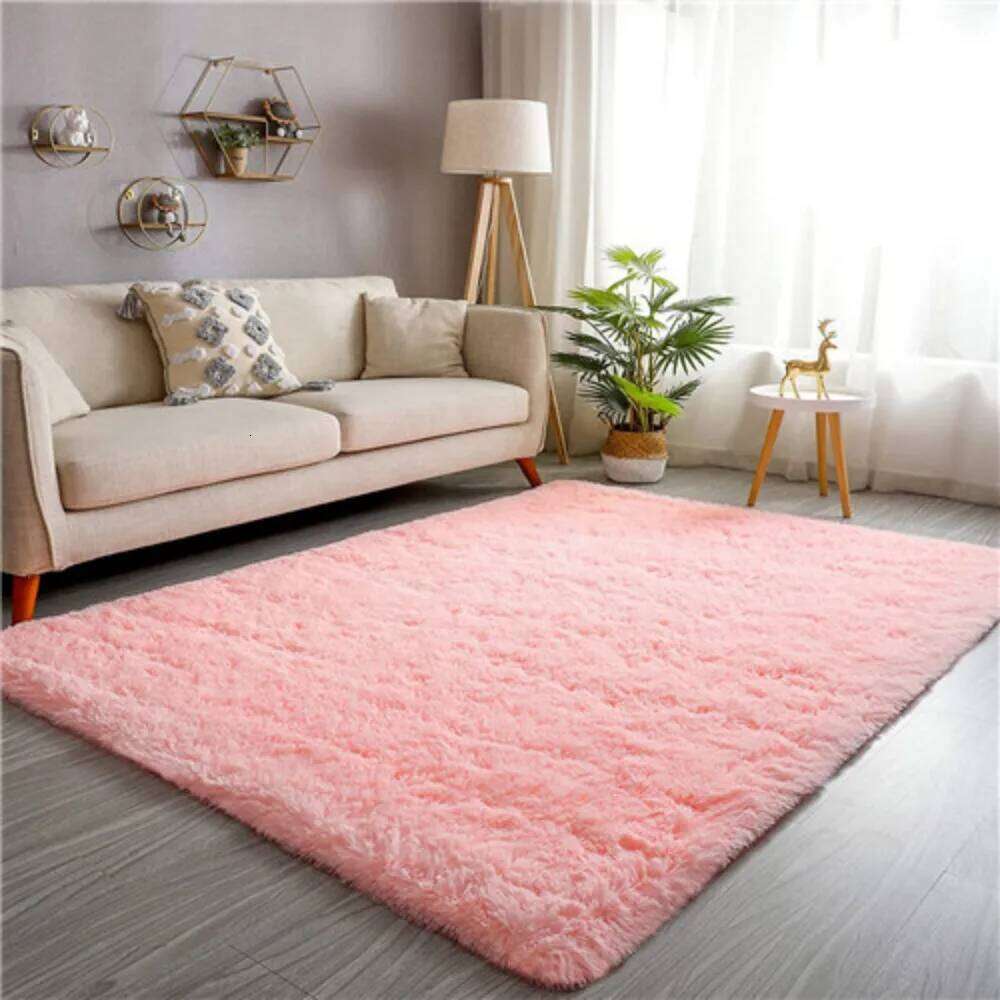 VIKAMA Mauve Soft And Cozy Living Room Sofa Scandinavian Ins Style Bedroom Plush Home Decoration Carpet H260226