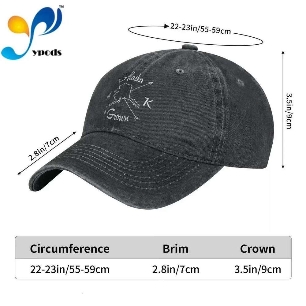 Alaska Grown Ak Cotton Cap For Men Women Gorras Snapback Baseball Caps Casquette Dad Hat Z260226