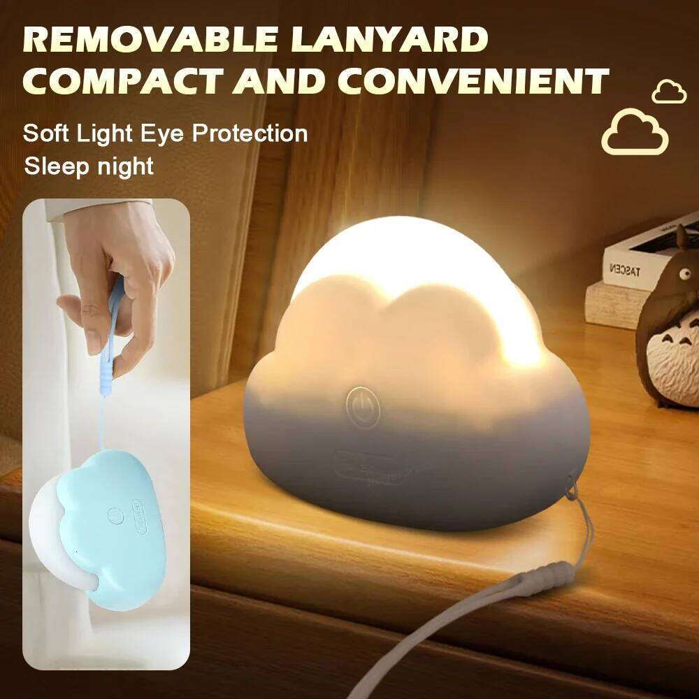 Hot Sales Cute Mini USB Wireless Adorable Cloud Shape LED Night Light For Bedroom Baby Children Creative Gift Z260227