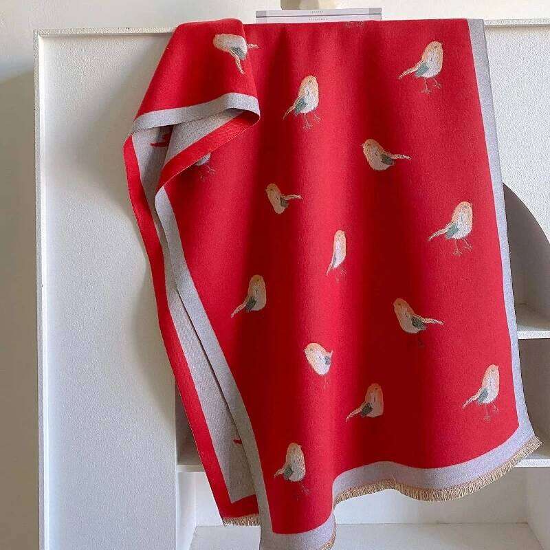 Thick Cashmere Blanket Women Scarf Warm Pashmina Shawl Winter Wraps Bufanda Print 2023 New Design Poncho Echarpe Female Z260226